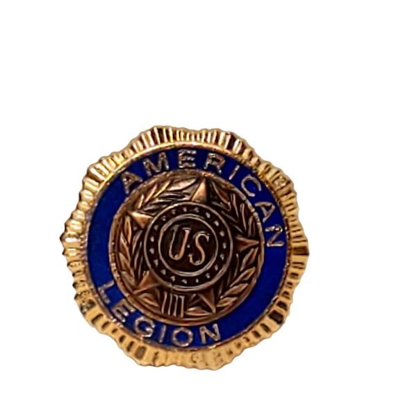 Lot of 2 US American Legion Vintage Tack Lapel Pin US Star One Screwback - Picture 3 of 6